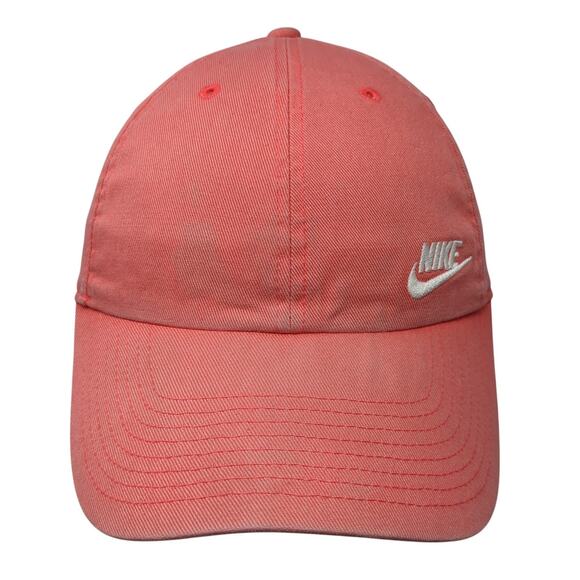 Nike Slideback Hat Pink One Size Adjustable Embroidered Logo Swoosh - Picture 1 of 10